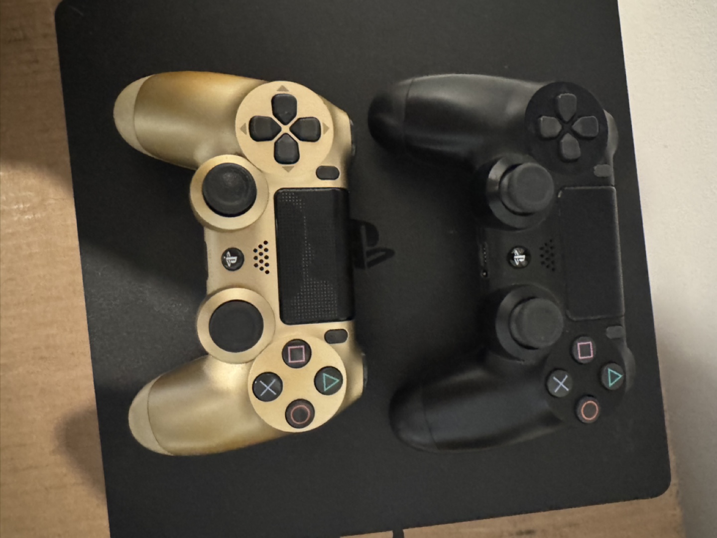 PS4 Slim Console with Two Controllers