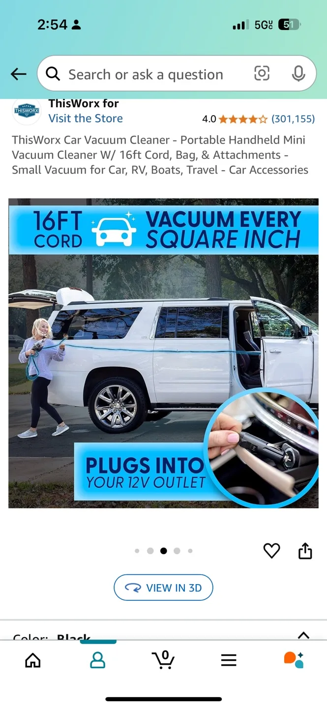 ThisWorx Handheld Car Vacuum Cleaner image indicator(6)