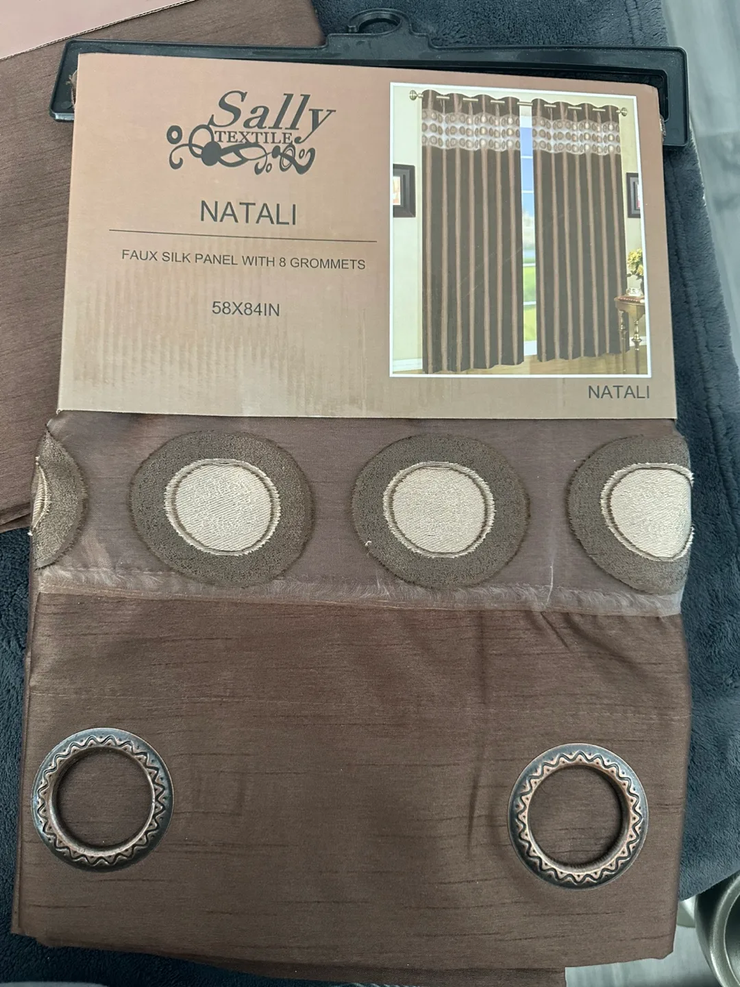 A pair of brand new, faux silk panels image indicator(2)