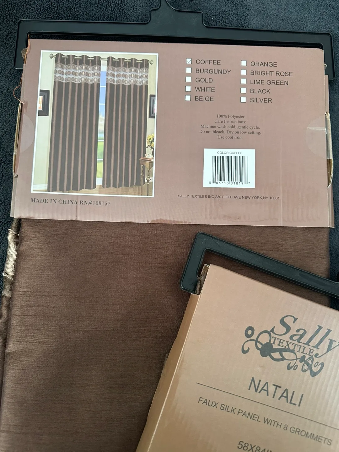 A pair of brand new, faux silk panels image indicator(3)