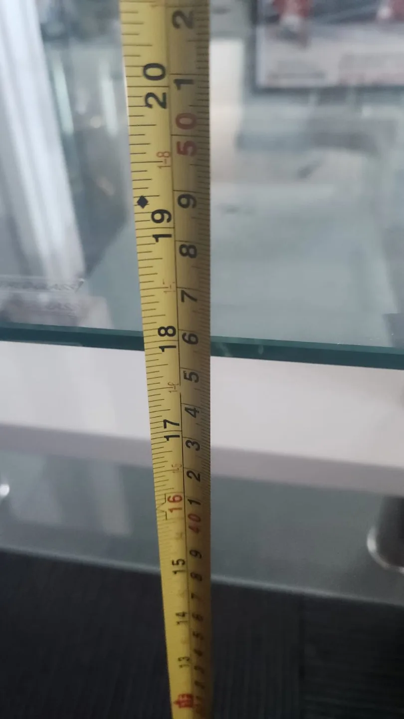 Modern Glass Top Coffee Table with Shelf - White image indicator(6)