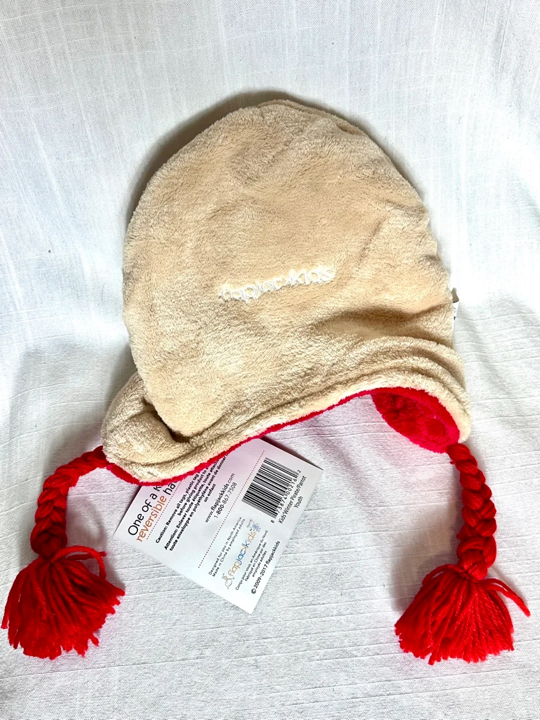 Flapjack Kids Reversible Hat - Pirate Ship/Parrot Design image indicator(7)