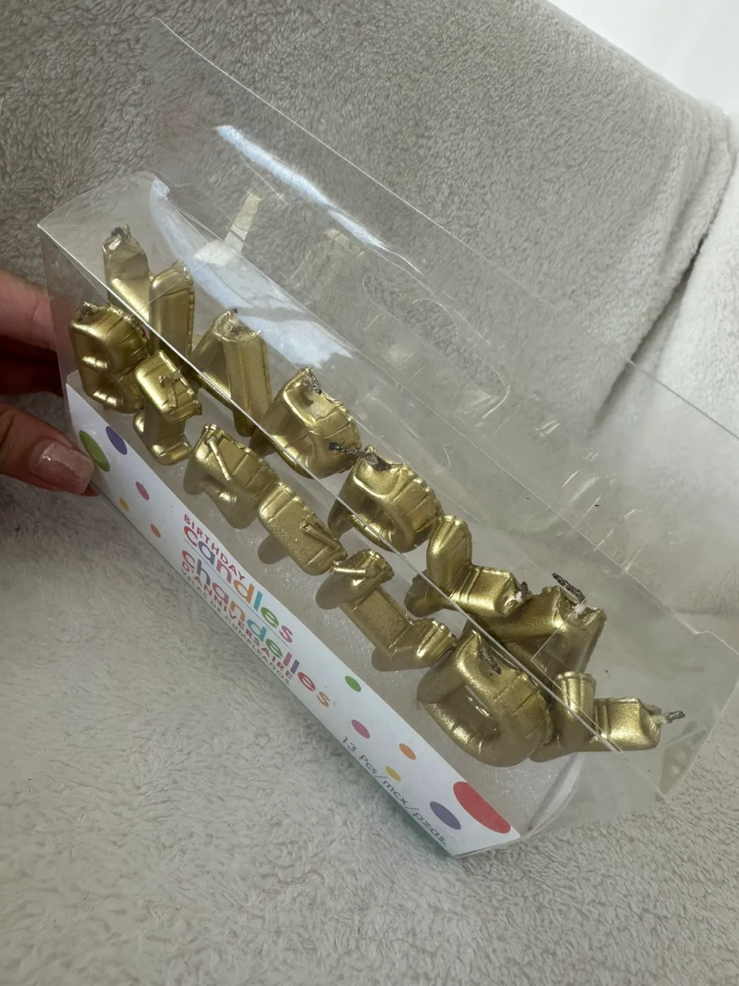 Gold Happy Birthday Candles image indicator(2)