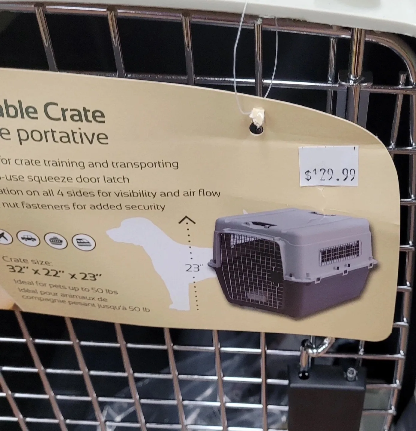 Petmate Essentials Portable Pet Crate image indicator(2)