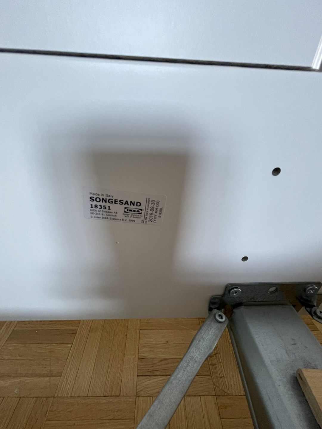 IKEA SONGESAND Double Bed Frame - White - photo 3