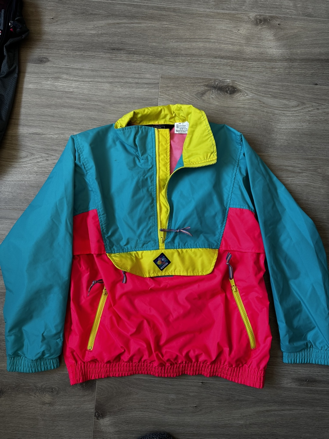 Vintage 90s Colour Block Windbreaker Jacket