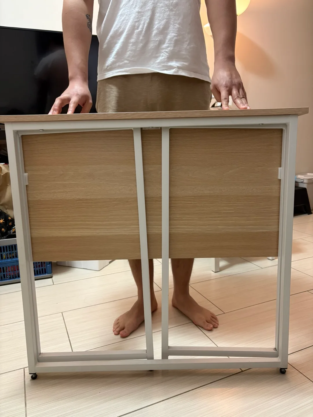 Folding Sturdy Desk - Space-Saving Table image indicator(3)