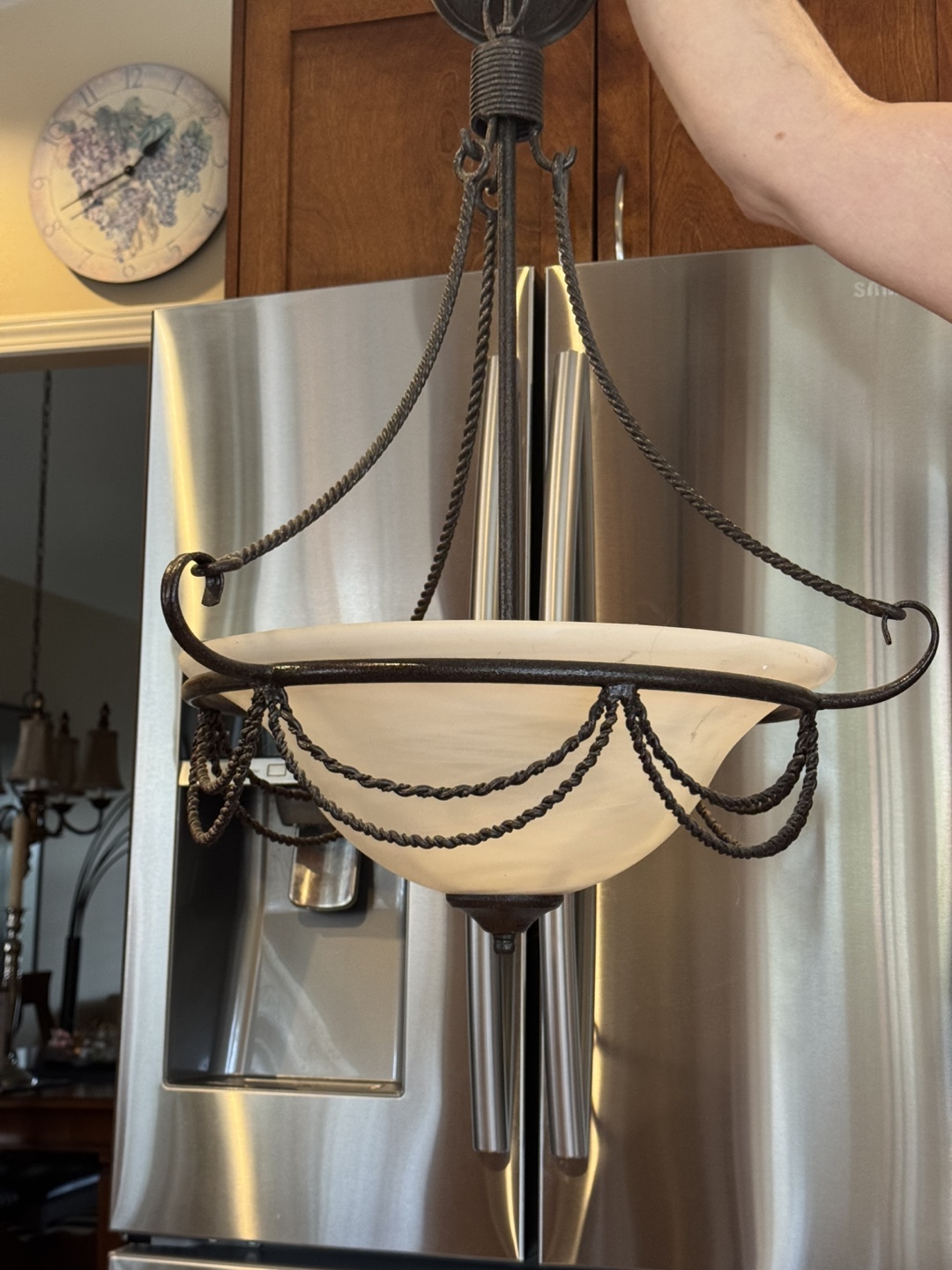 Elegant Alabaster Pendant Light Fixture - photo 2