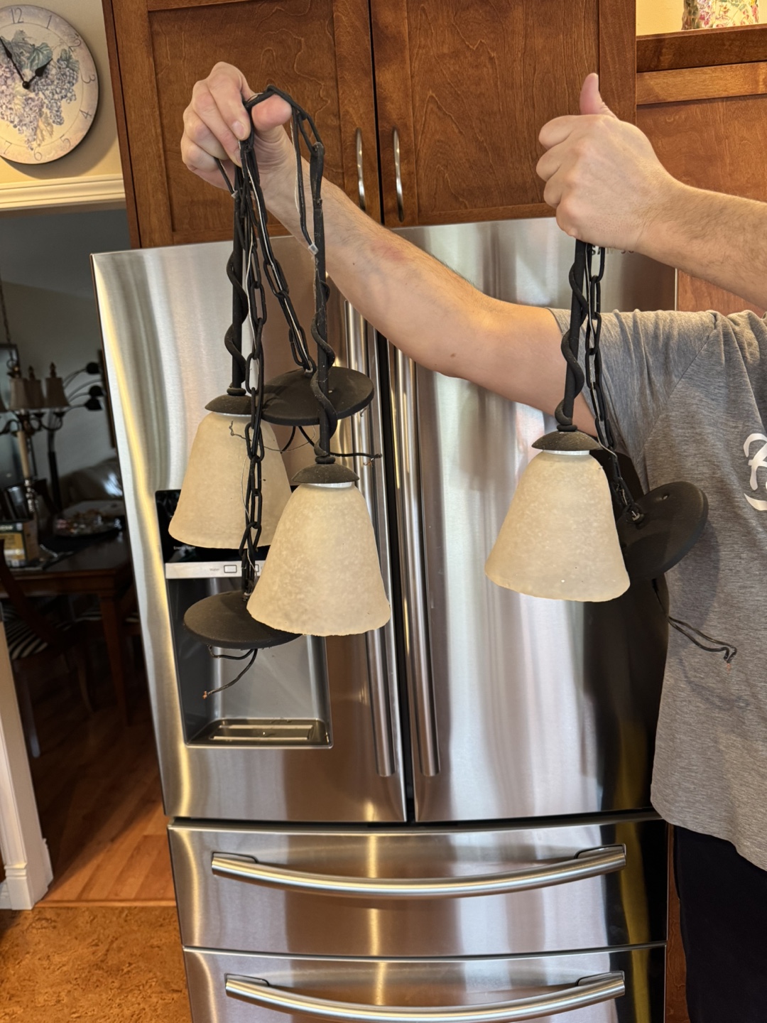 Set of Three Mini Pendant Lights