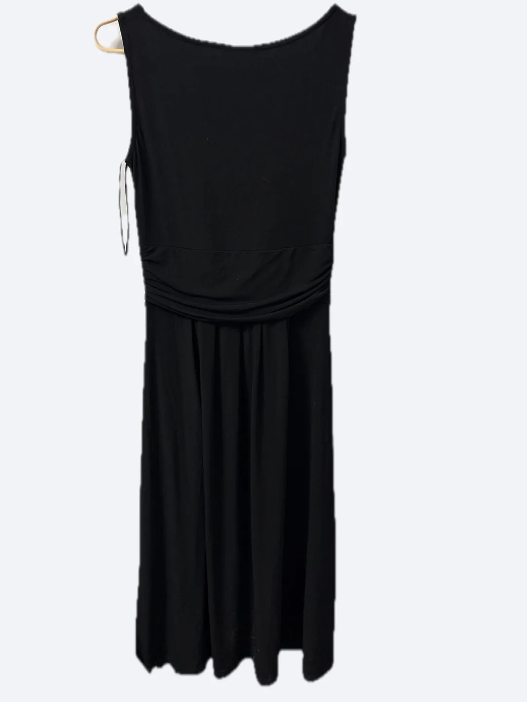 Black Sleeveless Fit and Flare Dress with Jewel Detail image indicator(2)