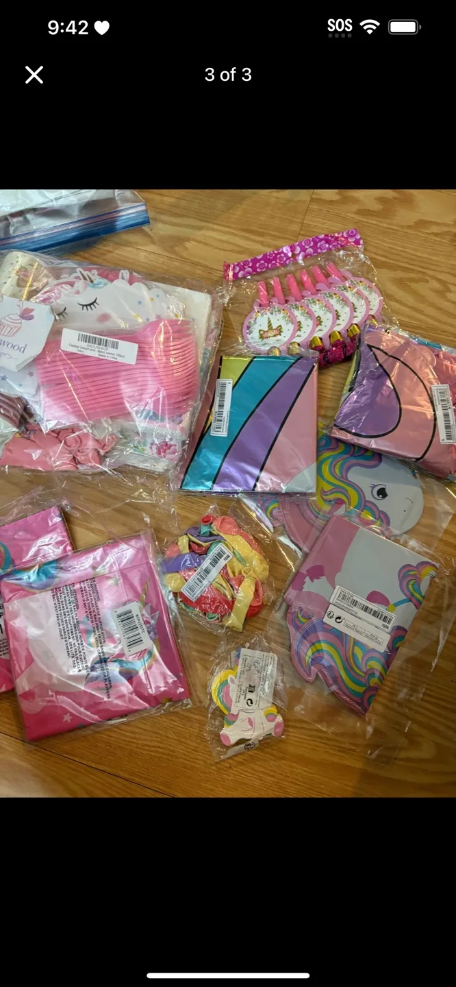Unicorn Party Supplies Kit #ThriftyPicks image indicator(3)