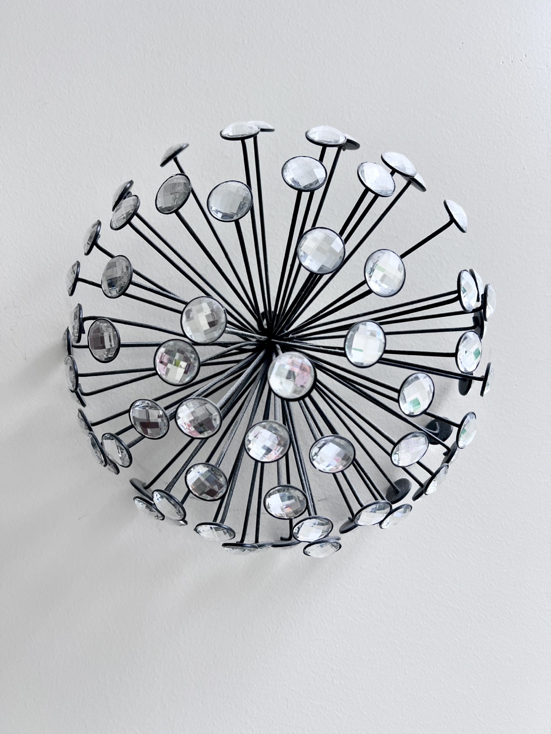 Set of 3 Metal starburst wall hanging decor/wall art - photo 2