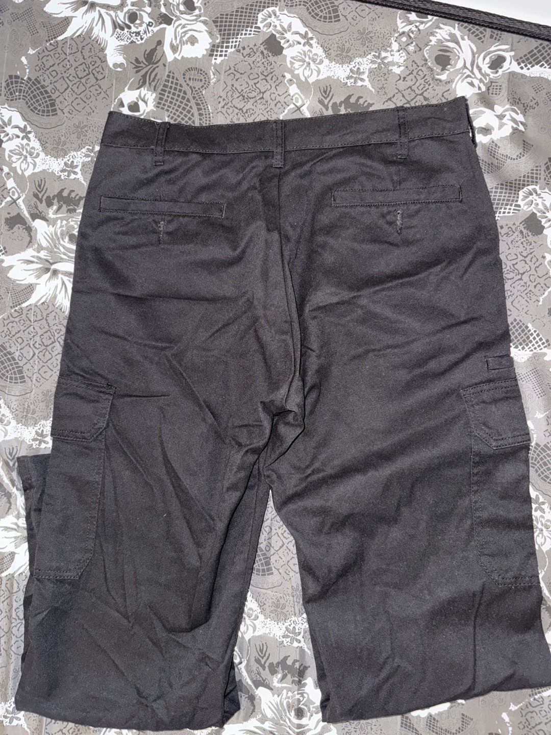 Men's Black Cargo Pants - photo 4