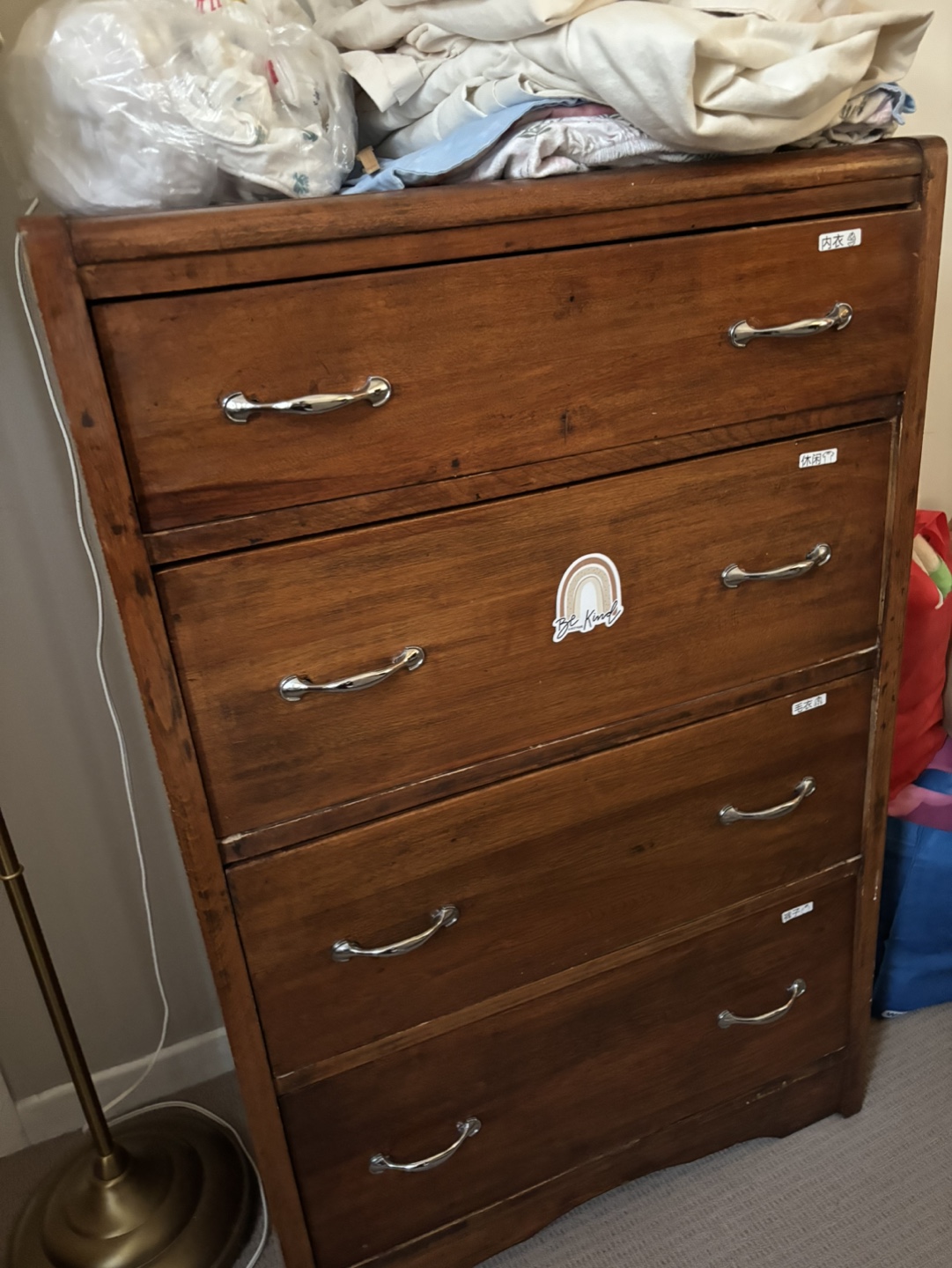 Vintage Wooden Chest of Drawers