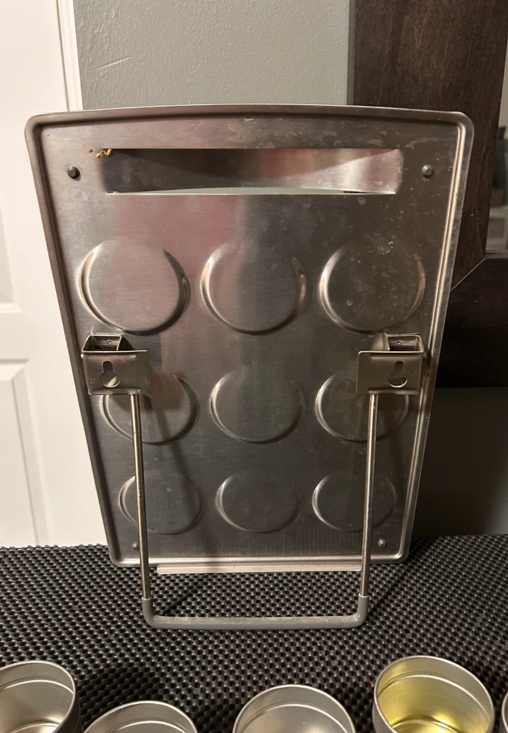 Stainless Steel Magnetic Spice Rack with 12 Jars image indicator(5)