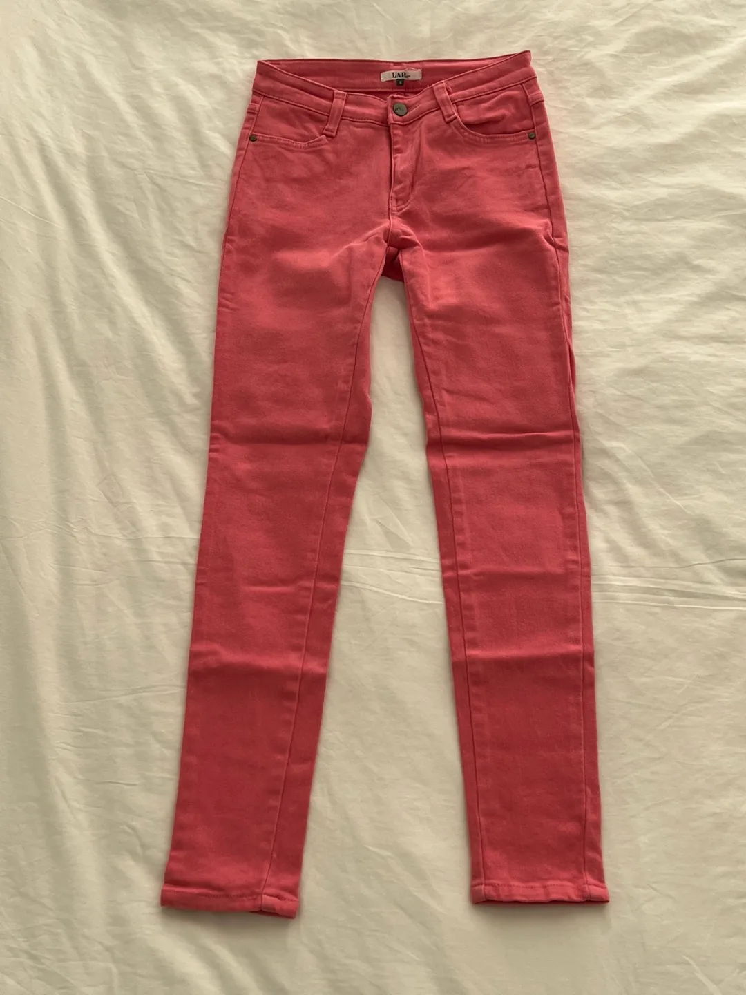 Pink LAP Women's Skinny Jeans, Size S/26-27 image indicator(3)