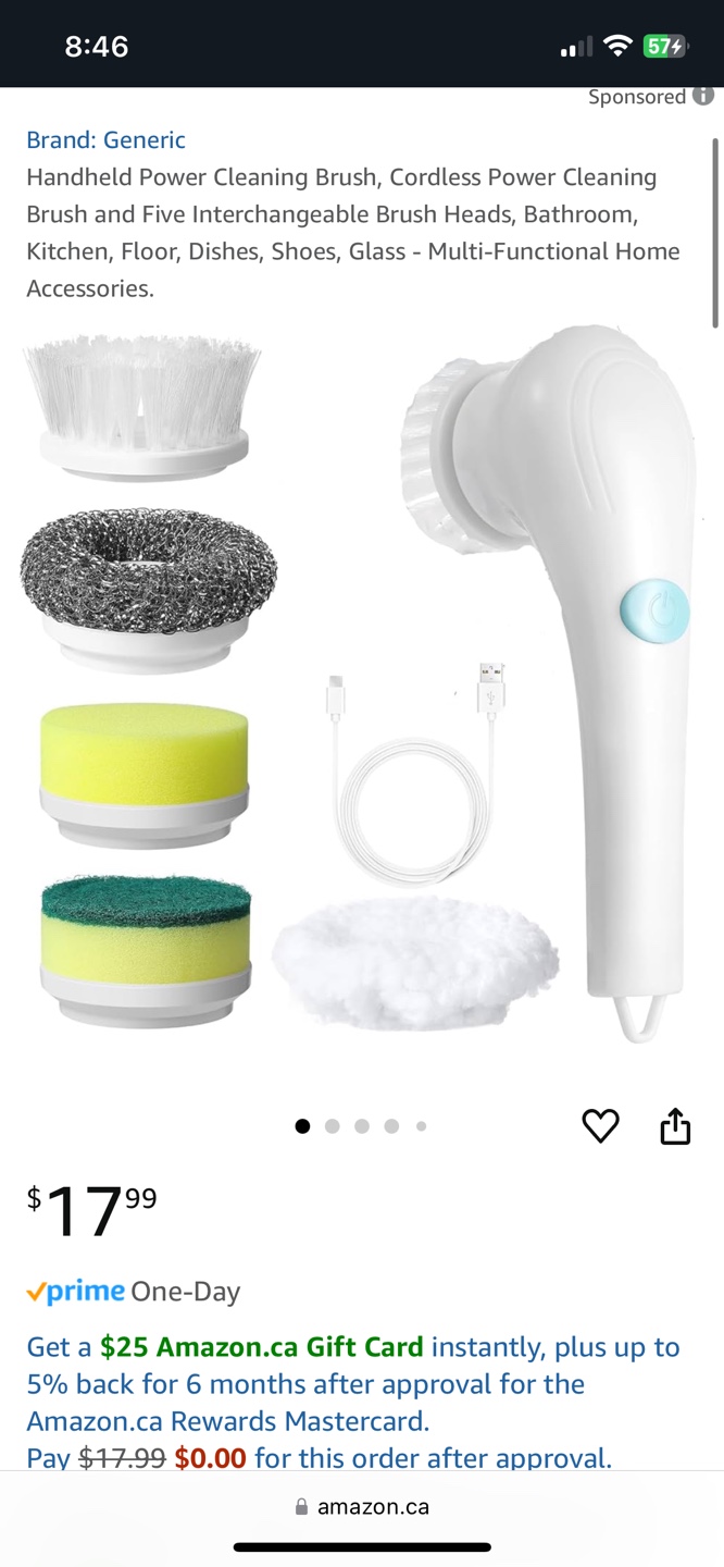 Cordless Handheld Power Cleaning Brush