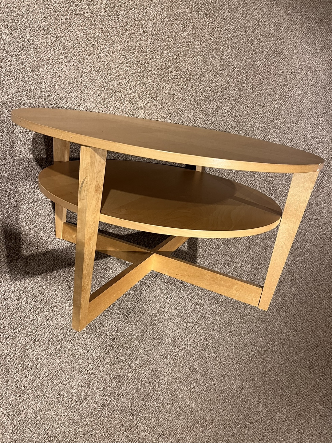 Round Two-Tier Coffee Table - photo 2