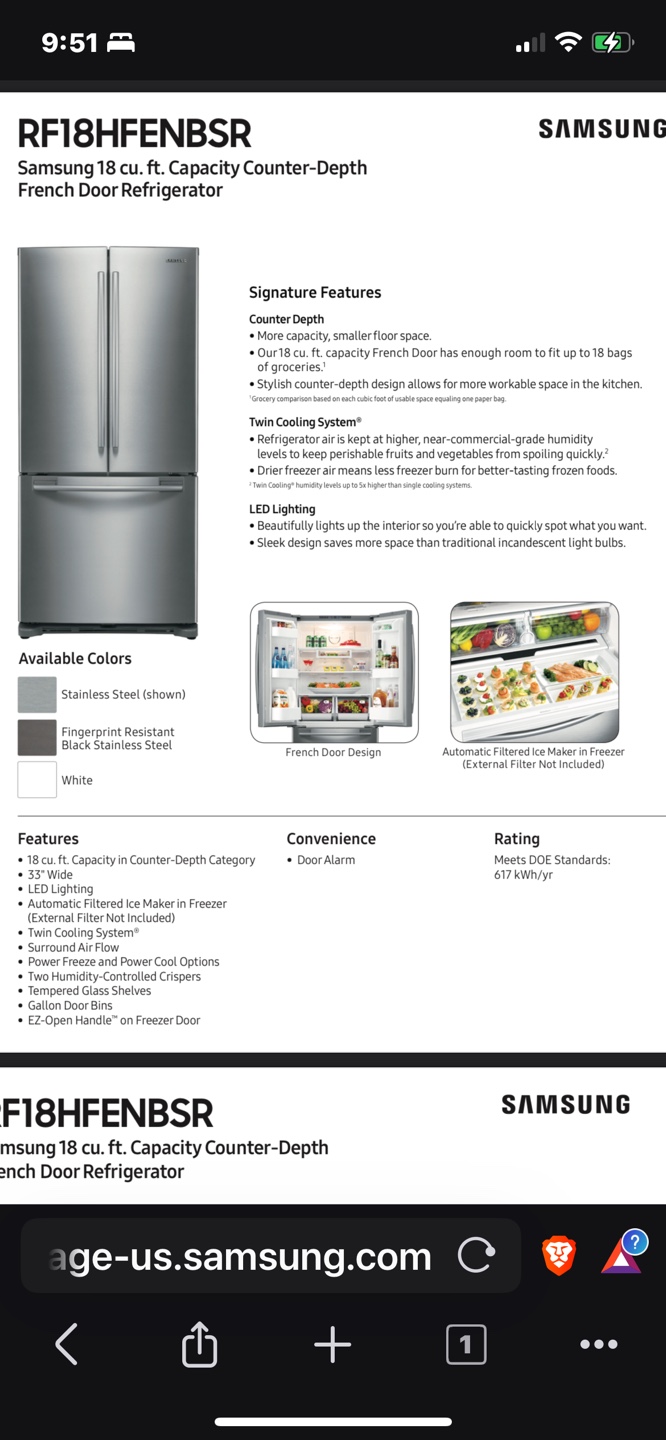 Samsung French Door Refrigerator - Stainless Steel - photo 2