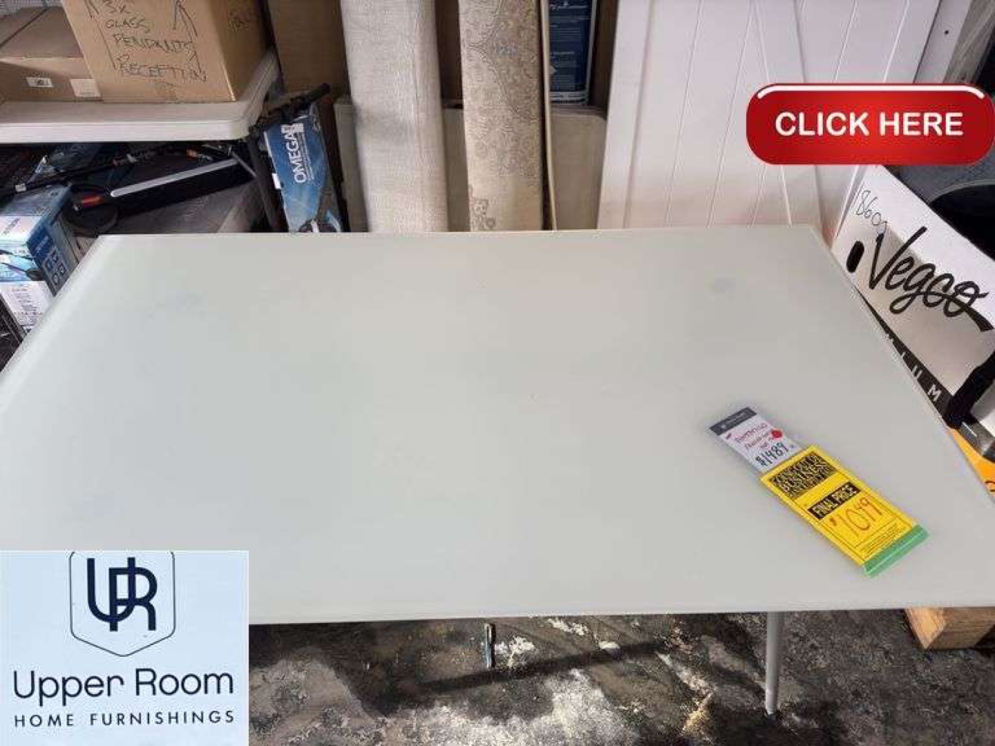 Upper Room Home Furnishings Glass Top Dining Table - photo 3