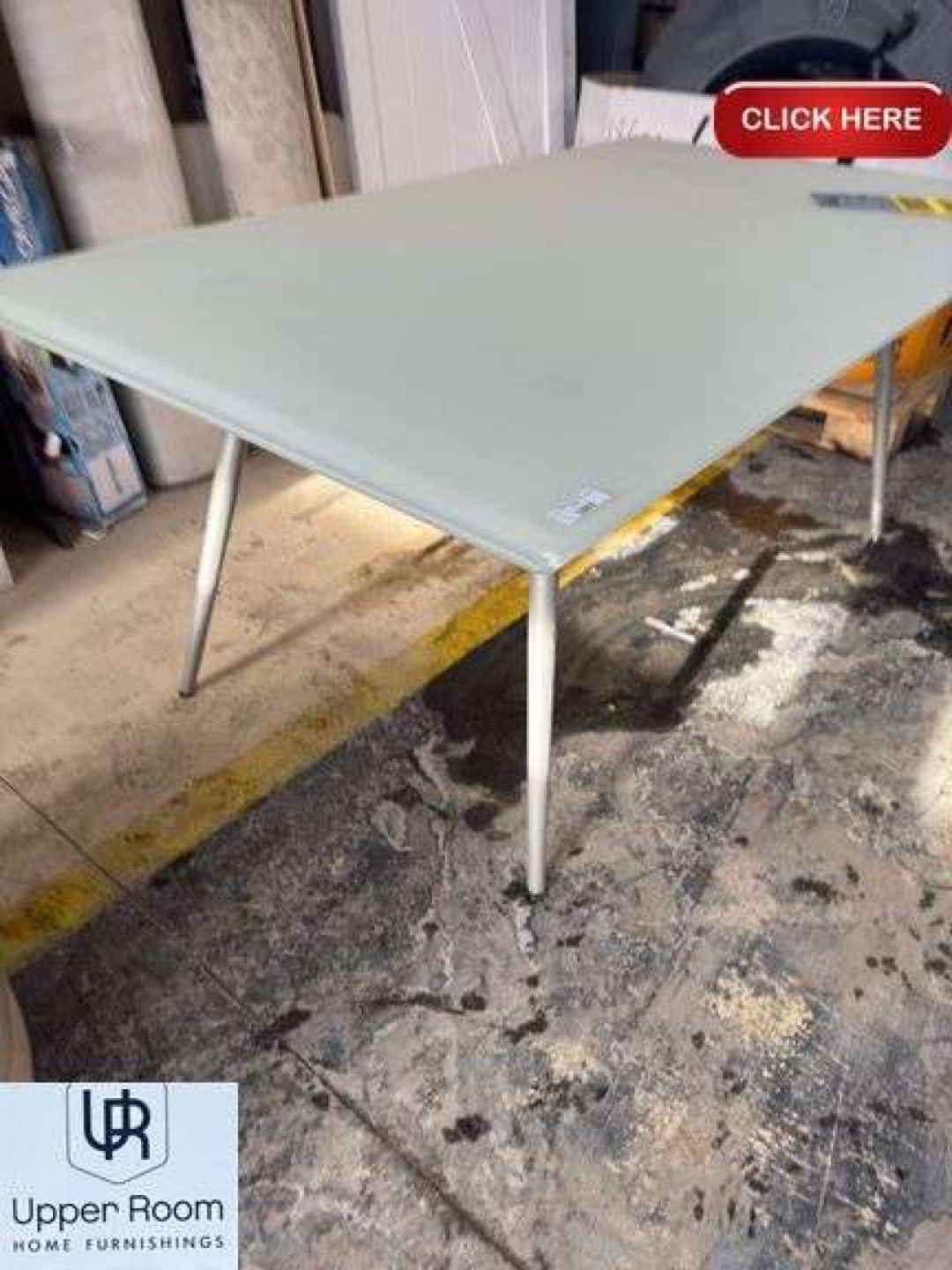 Upper Room Home Furnishings Glass Top Dining Table - photo 2