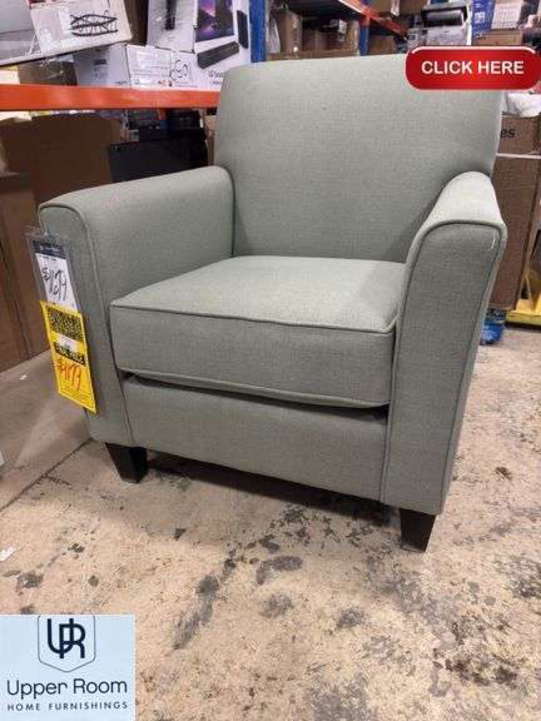 Upper Room Furnishings Accent Chair - Light Green