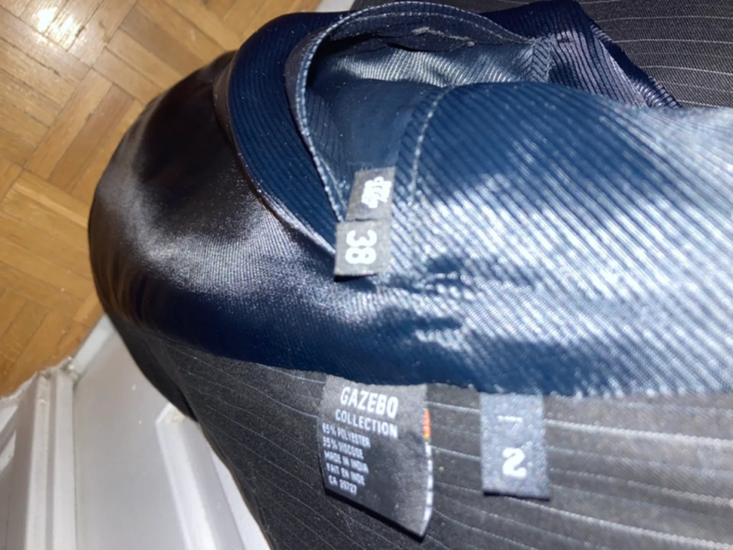 Men's Gazebo Collection Size 38 Dark Grey Pinstripe Suit image indicator(2)