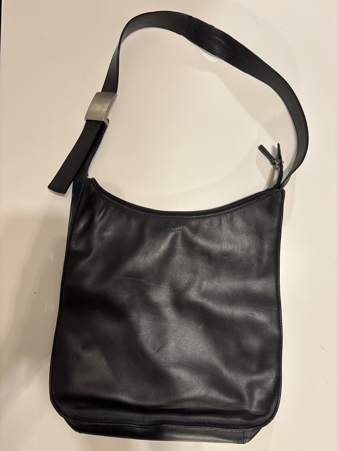 Nannini Black Leather Shoulder Bag