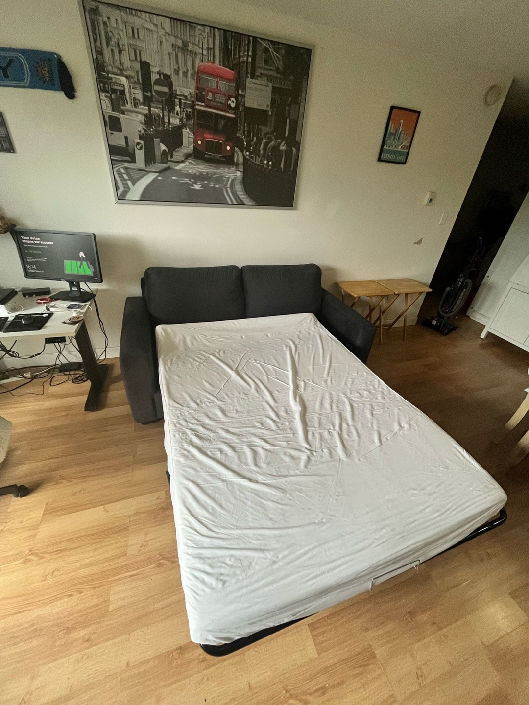 Dark Grey Sofa Bed - photo 3