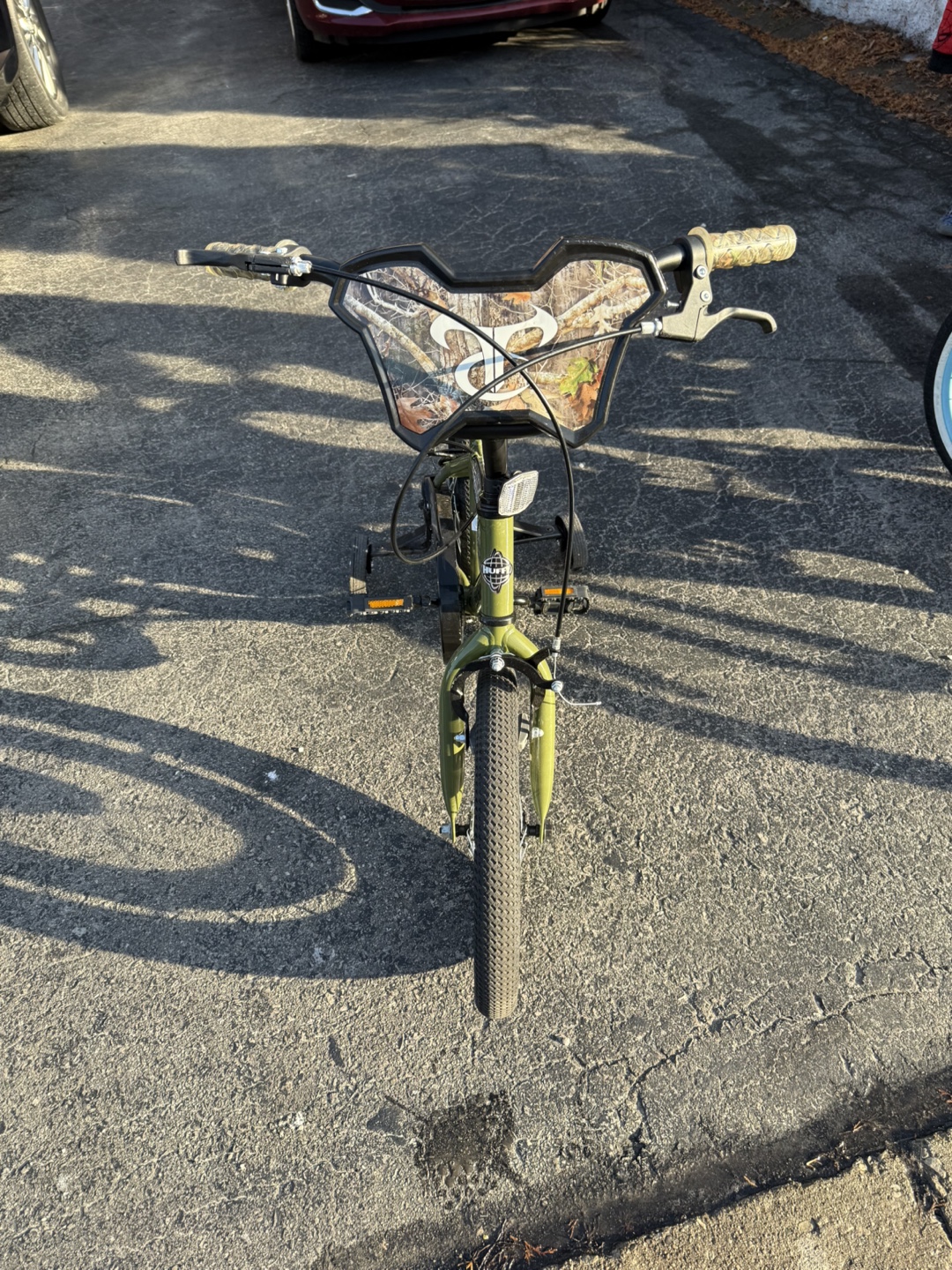 Huffy 16-inch Green Bike with Training Wheels