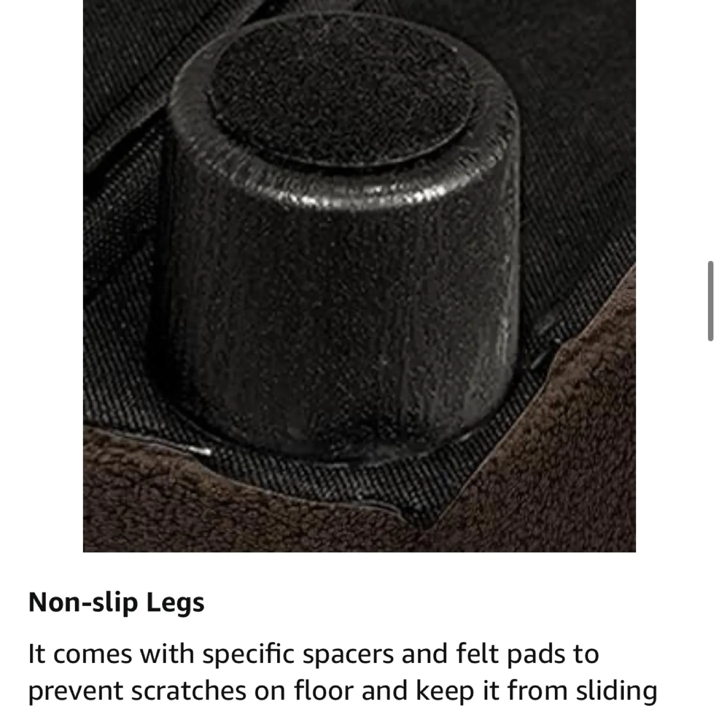 CAROLMADE 15.4" Small Foot Ottoman Sherpa Footstool Soft Brown image indicator(7)