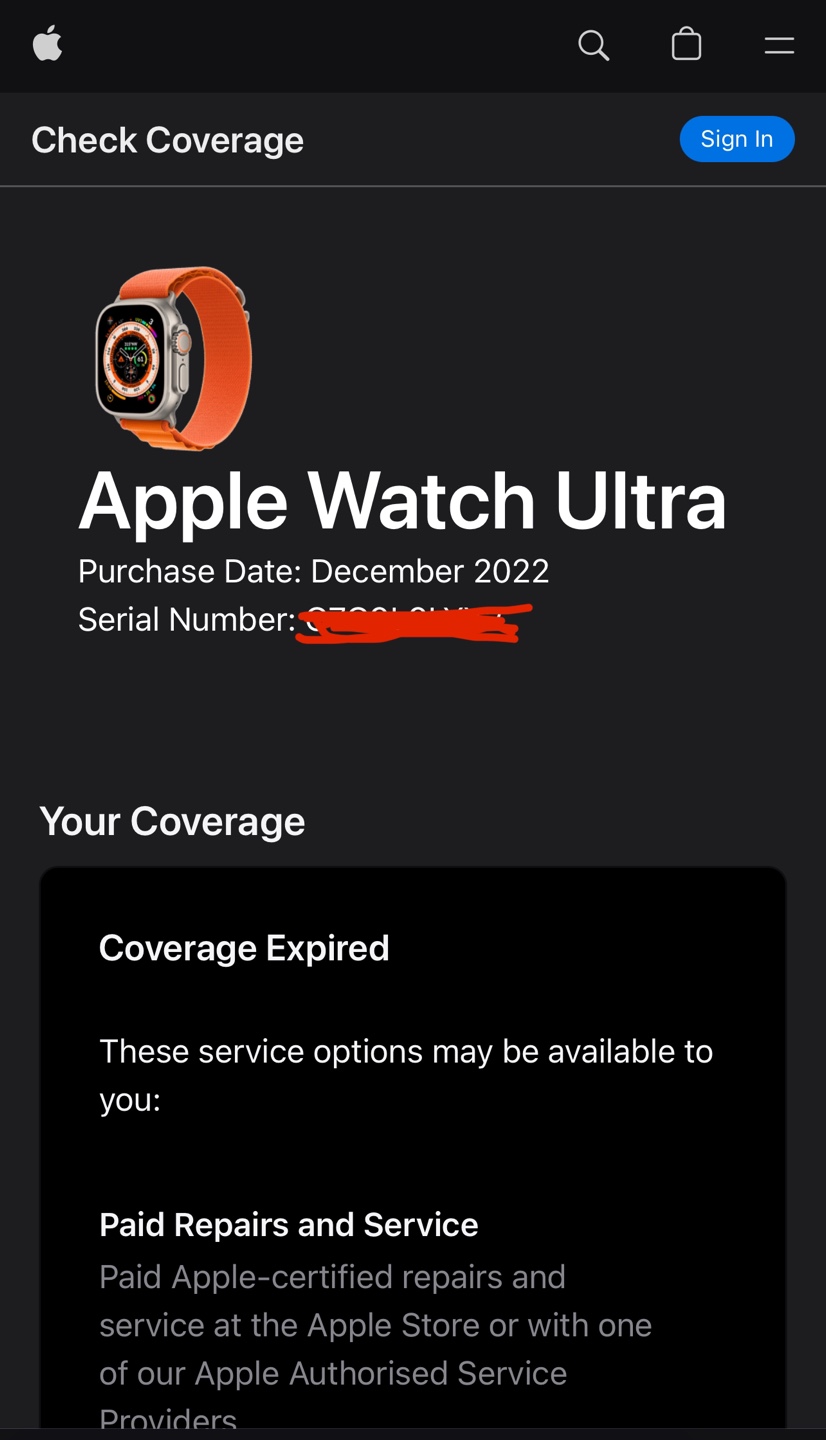 Apple Watch Ultra - Black Ocean Band - Excellent Condition - photo 5