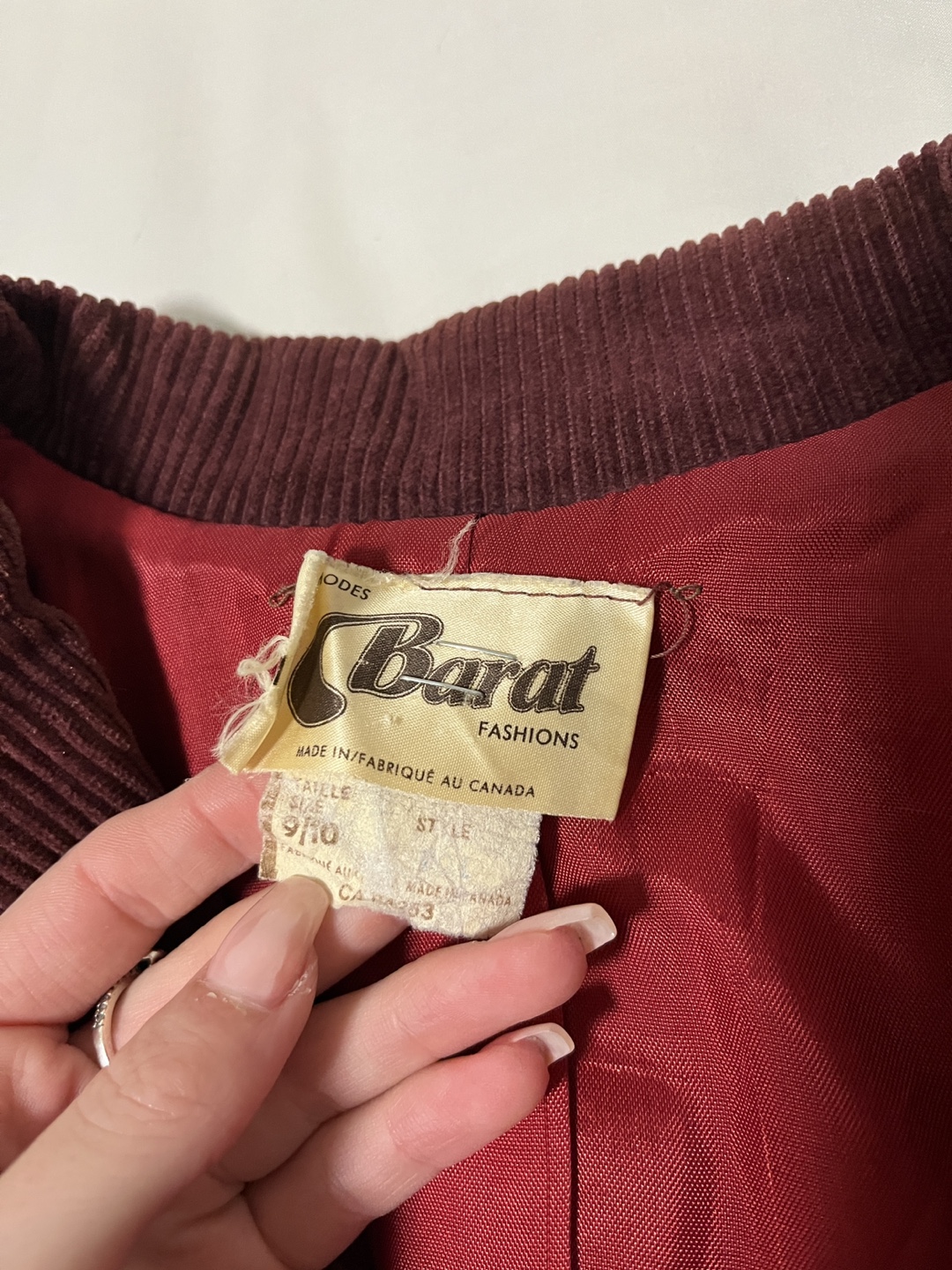 Vintage Barat Fashions Corduroy Blazer - photo 3