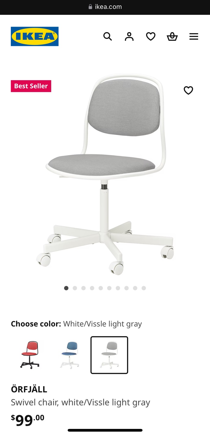 IKEA Swivel Chair - Olive Green - photo 3
