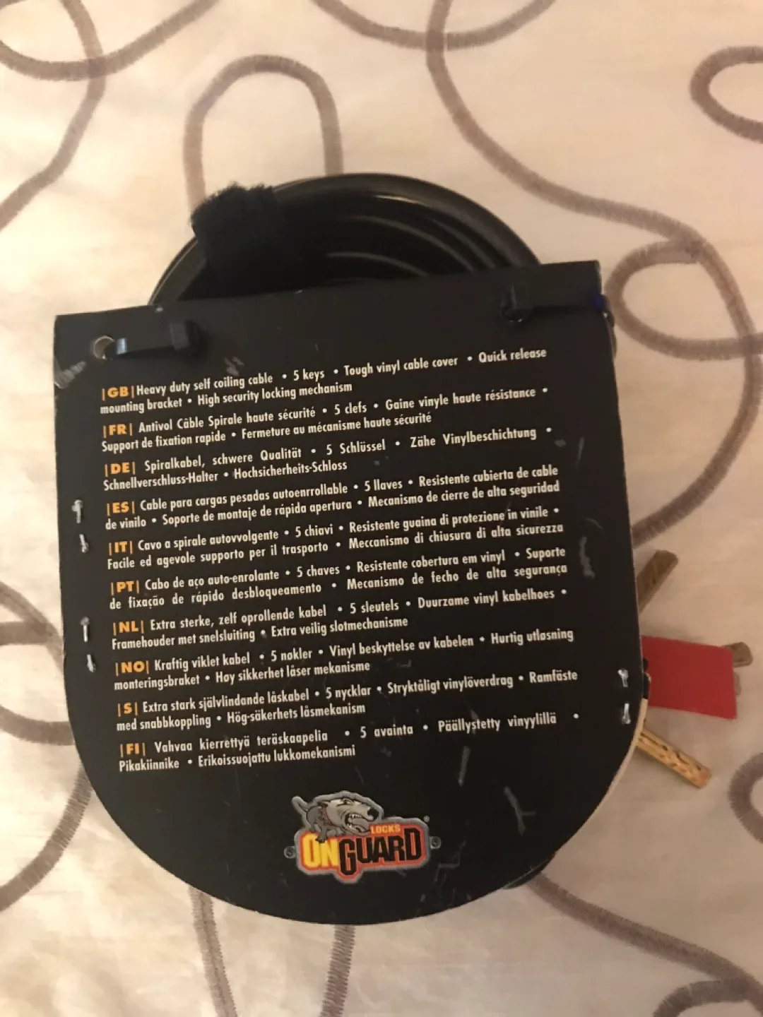 OnGuard Mega Titan Bike Cable Lock image indicator(2)