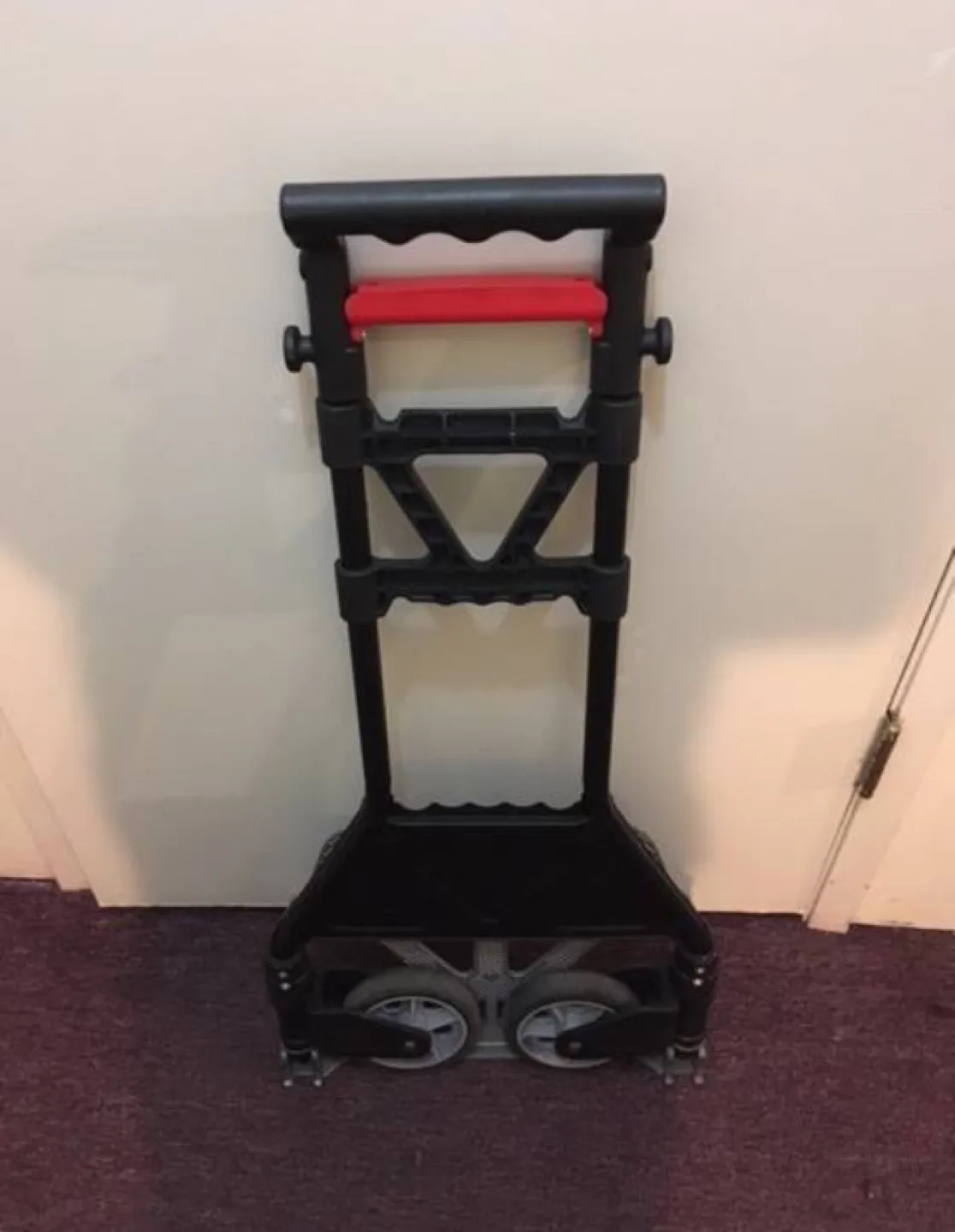 Black & Red Collapsible Hand Truck