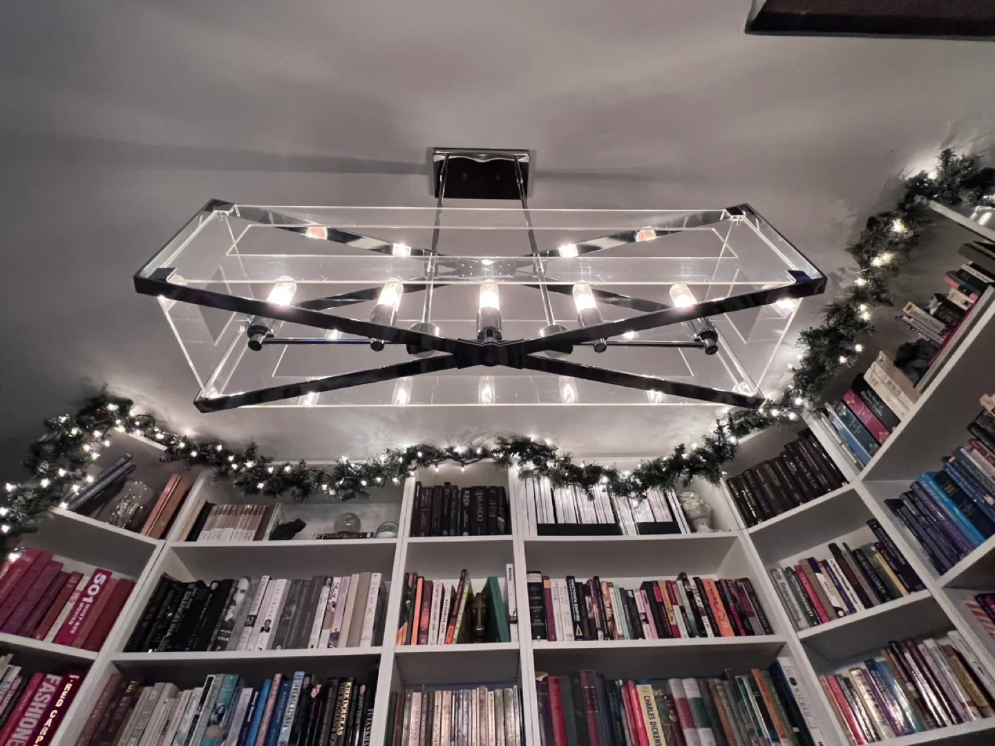 Modern Five Light Acrylic/Chrome Light Fixture image indicator(2)