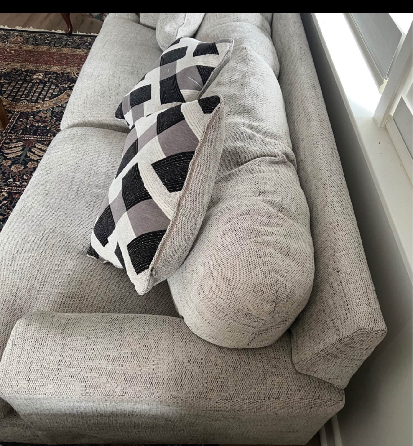 Wooden Sofa ; 3-4 seater. - photo 5
