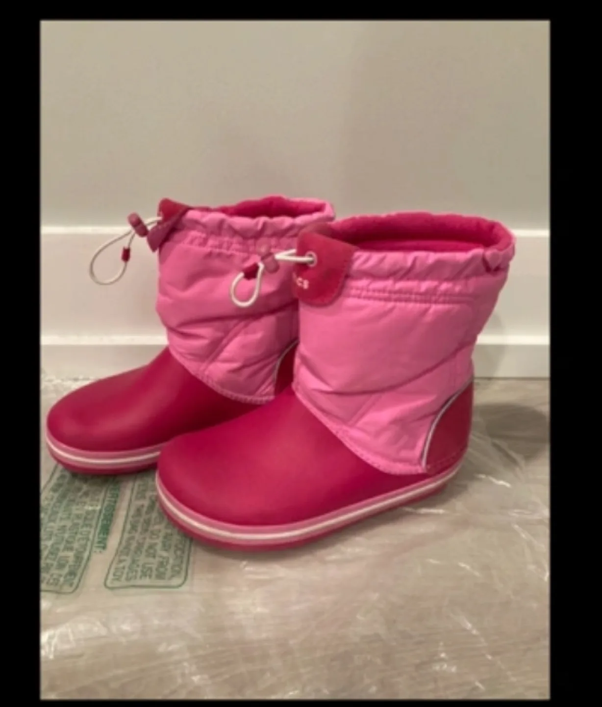 Crocs Kids' Pink Winter Boots Bundle - Two Pairs! image indicator(2)
