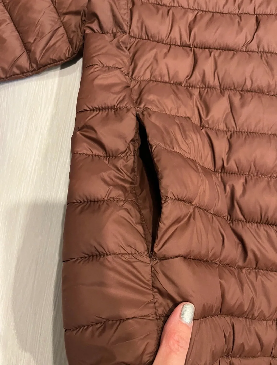 Brand new Gap Kids Brown Puffer Jacket Large image indicator(2)