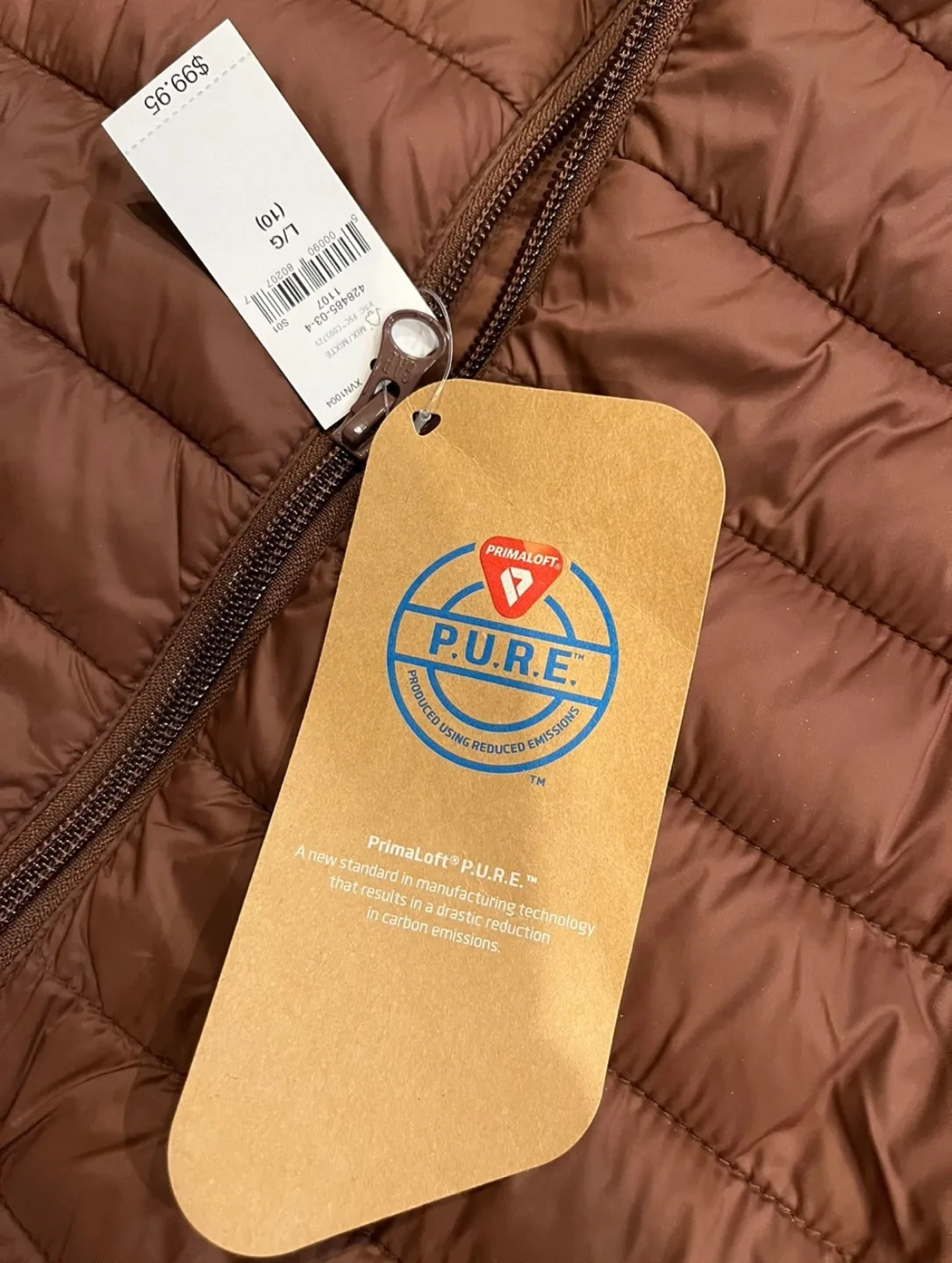 Brand new Gap Kids Brown Puffer Jacket Large image indicator(6)