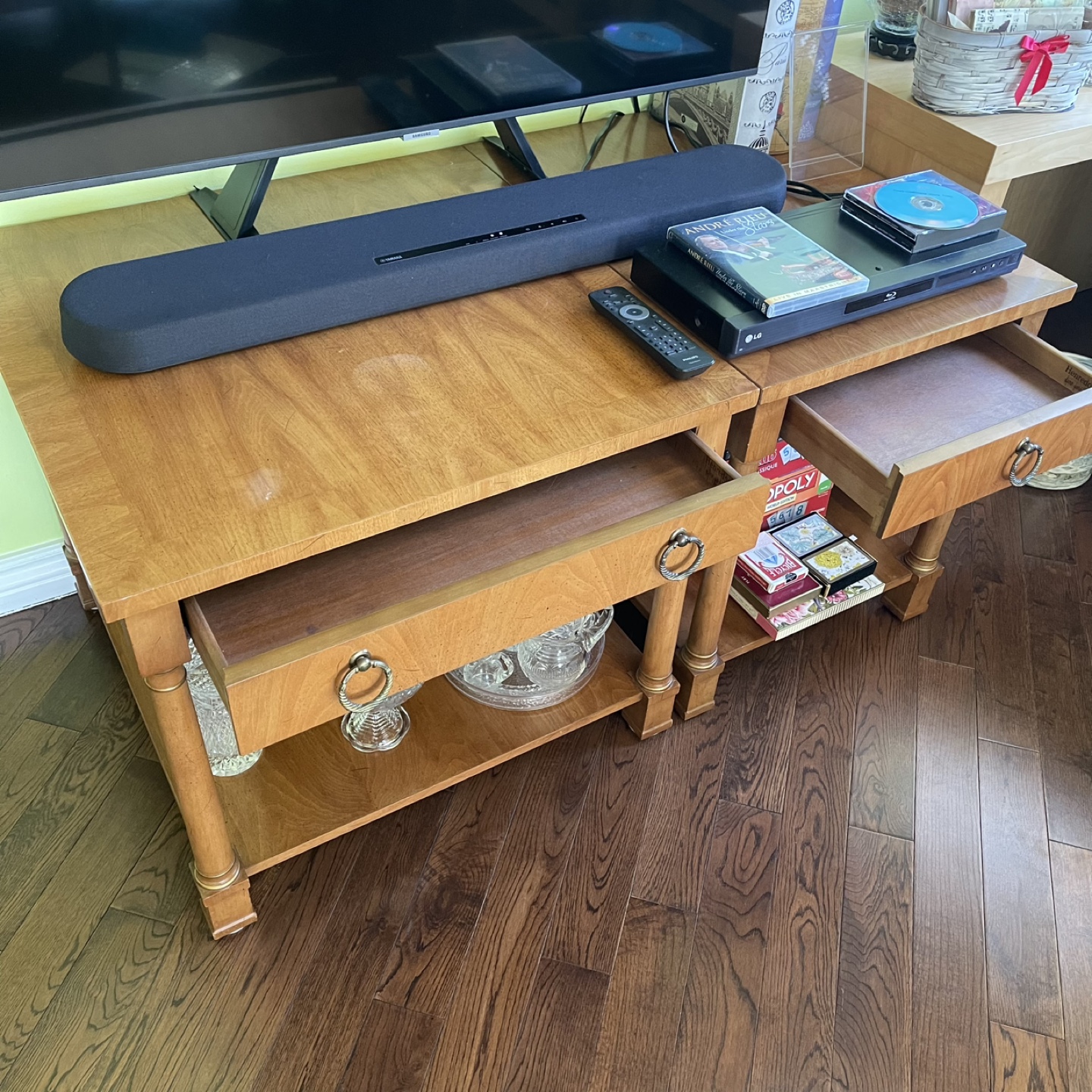 Pair of Wooden End Tables