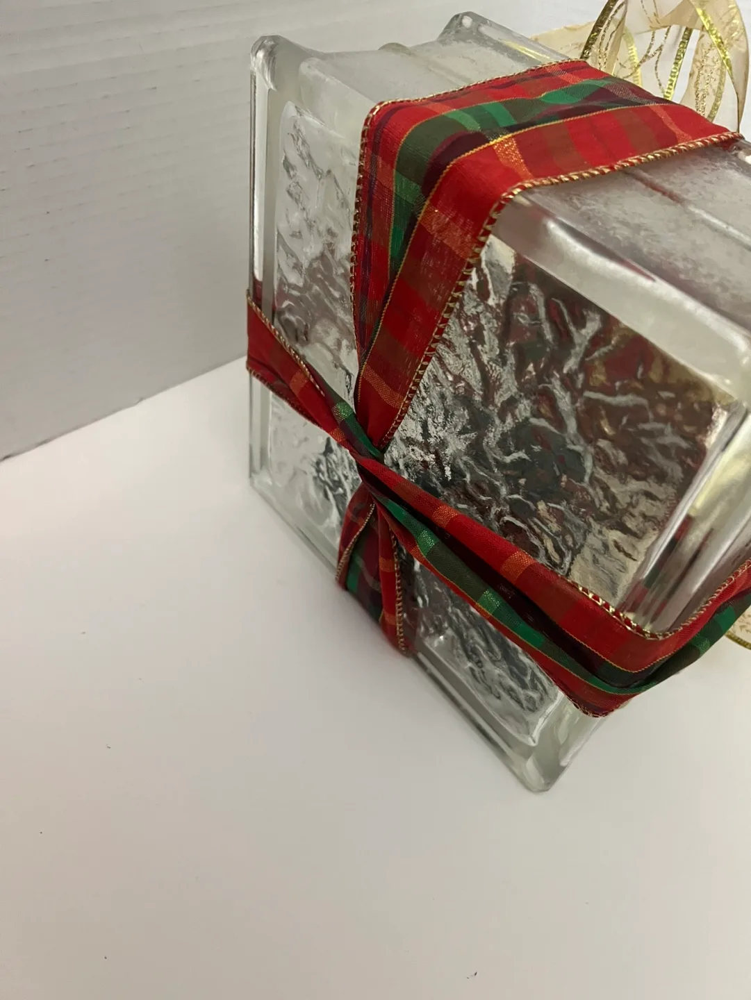 Glass Block Christmas Light with Bow image indicator(8)