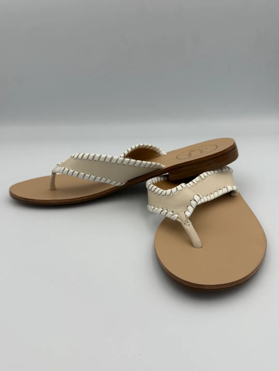 Jack Rogers Women’s Sandals–Size 8 –White -Iconic! image indicator(7)
