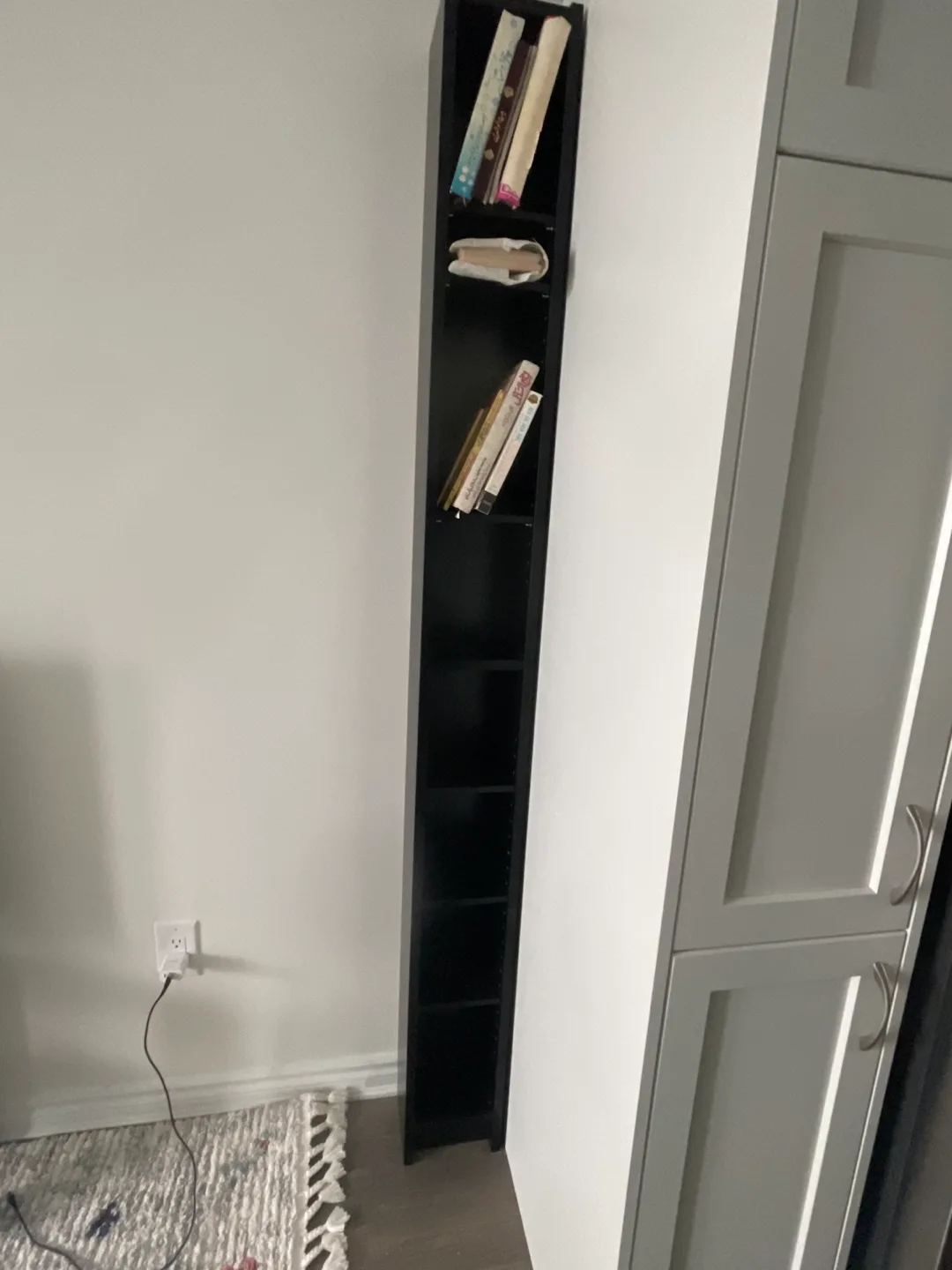 Tall Black Bookcase image indicator(3)
