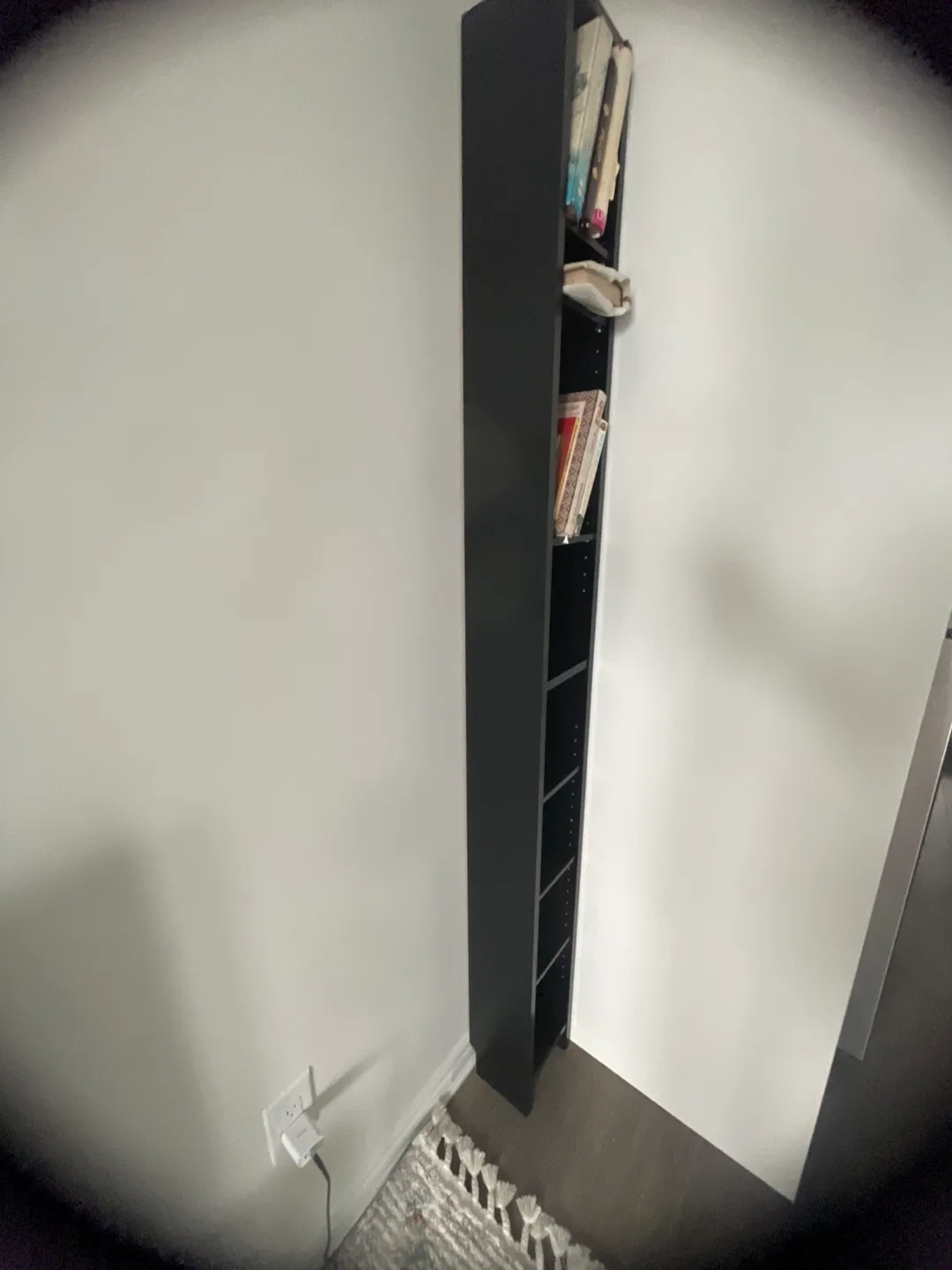 Tall Black Bookcase image indicator(4)