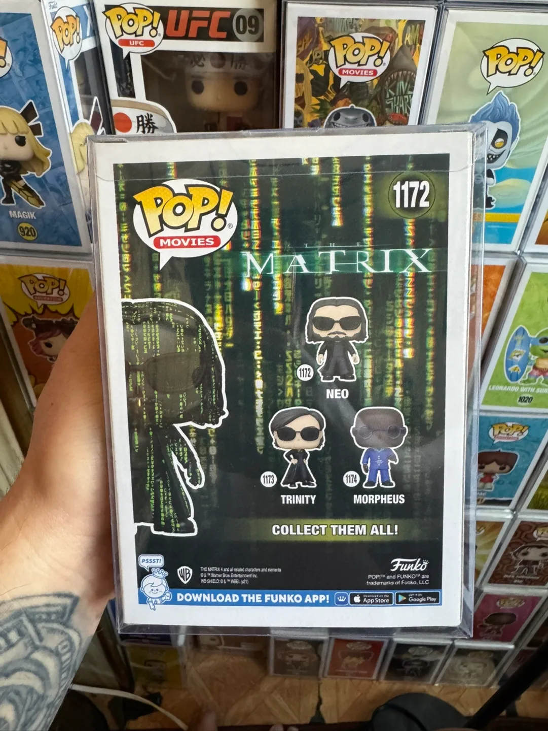 Funko Pop! Movies: The Matrix - Neo (Glow in the Dark) #1172 image indicator(3)