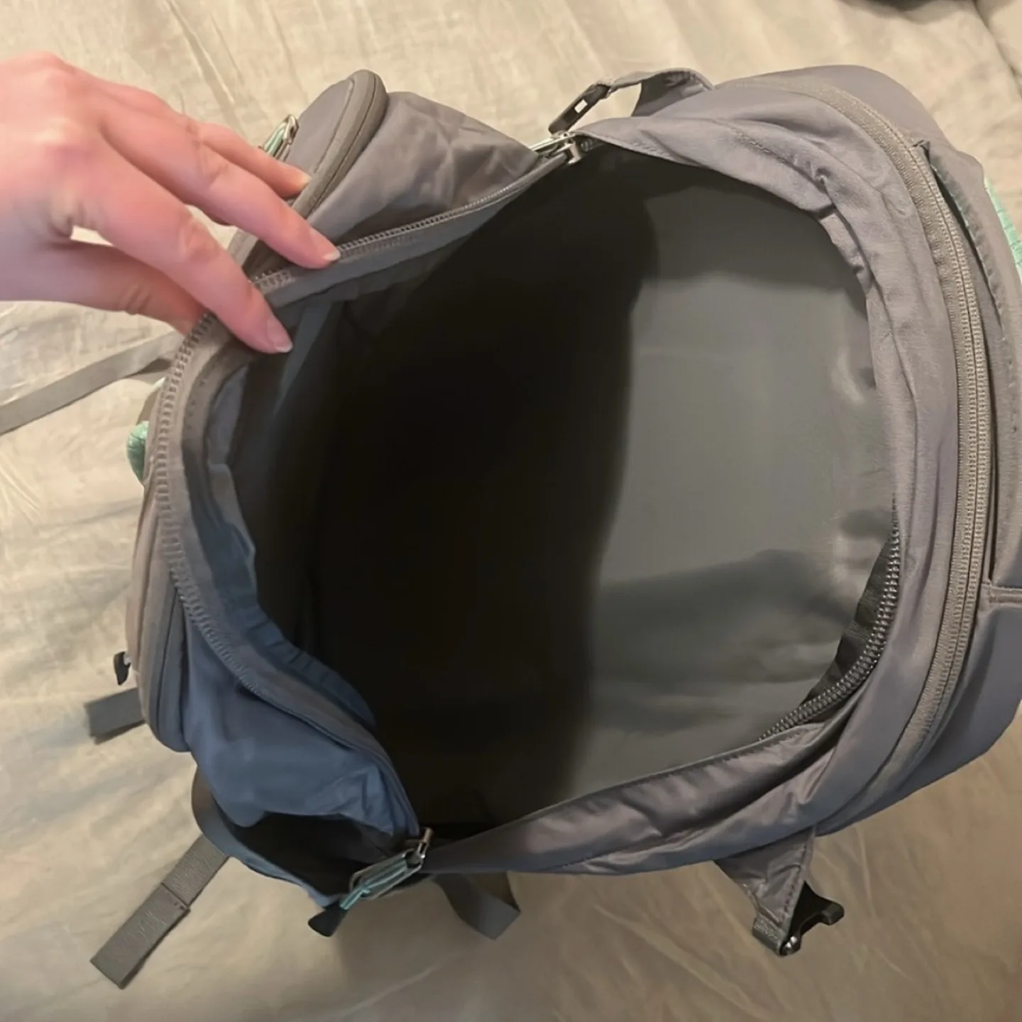 The North Face Surge Backpack Grey/Teal image indicator(2)
