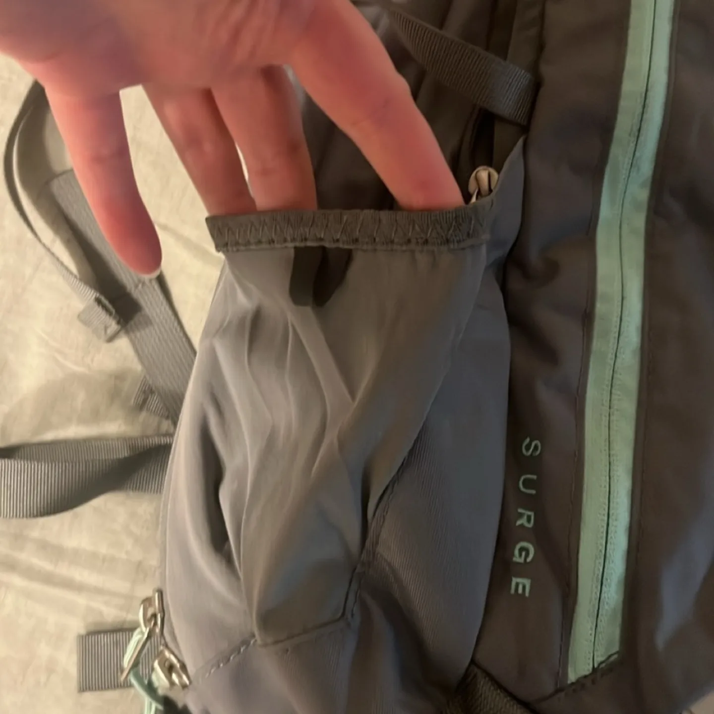 The North Face Surge Backpack Grey/Teal image indicator(8)