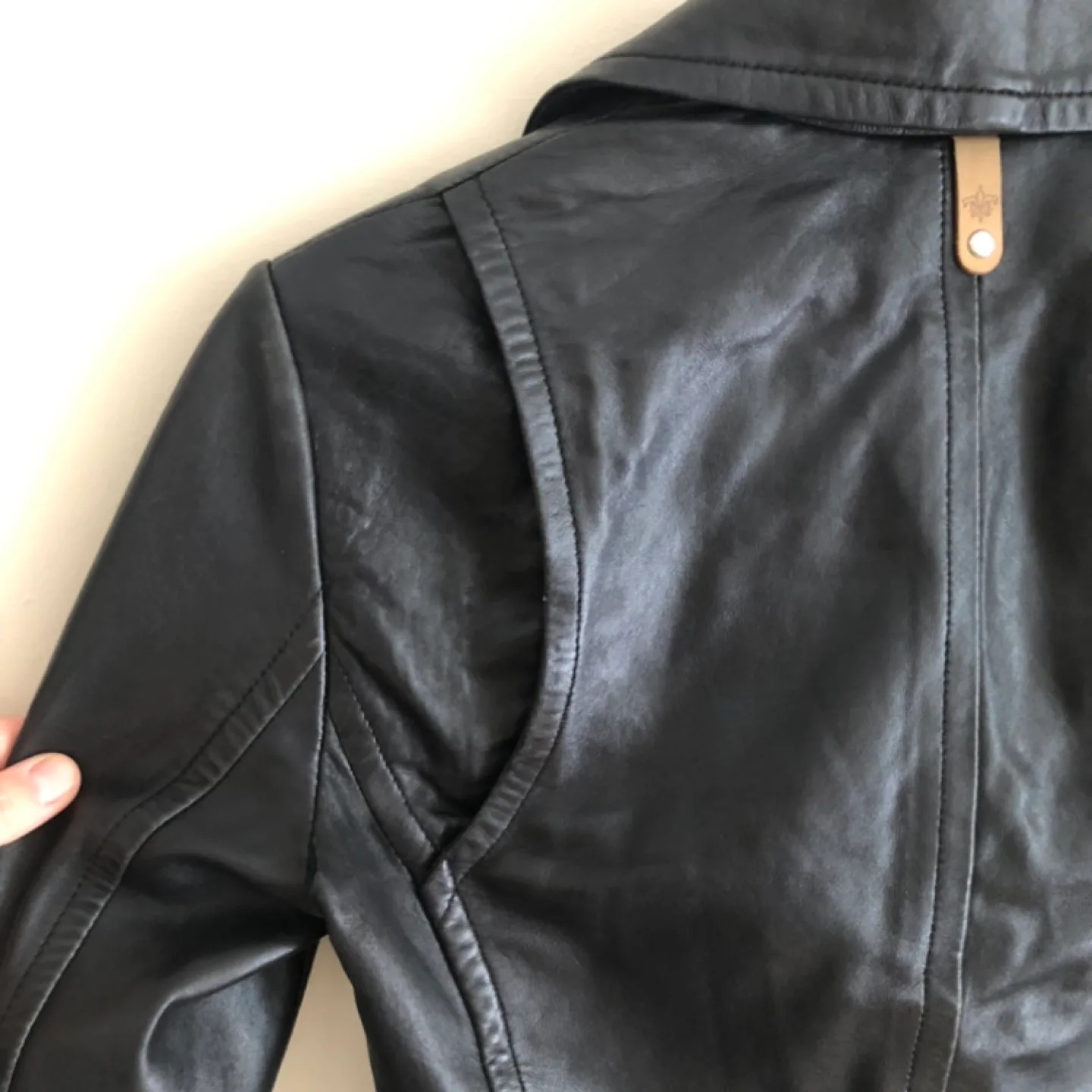 Mackage Montreal Black Leather Motorcycle Jacket XXS/TTP image indicator(6)